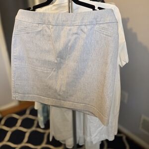 Croft & Barrow Light Gray Mini Skirt